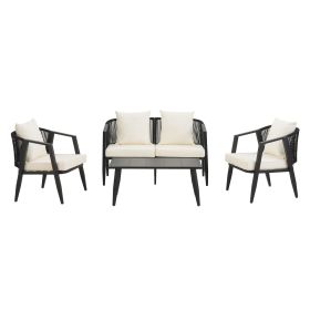 U_STYLE Durable and Comfortable Outdoor Seating Set,Suitable for Patios, Lawns, and Poolsides