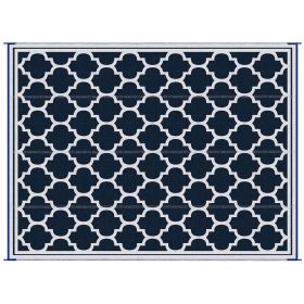 Outsunny Reversible Outdoor Rug Carpet, 9' x 18' Waterproof Plastic Straw Rug, Portable RV Camping Rugs with Carry Bag, Large Floor Mat for Backy