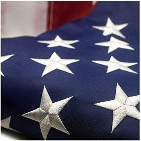 American Flag Outdoor Heavy Duty Embroidered Stars USA Flag (size: 6x10 ft)